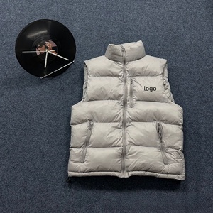 <span class=keywords><strong>Chaleco</strong></span> de Plumón Impermeable Clásico de Invierno con Cuello Alto 100% Algodón, con Logotipo Bordado Personalizado de Alta Calidad OUCHEN - Product Image 3