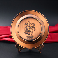 Cadeau personnalisé Usine de Chine Métal gaufré Décor Bronze Plaques commémoratives Plaques commémoratives Plaque de récompense commémorative en alliage de zinc