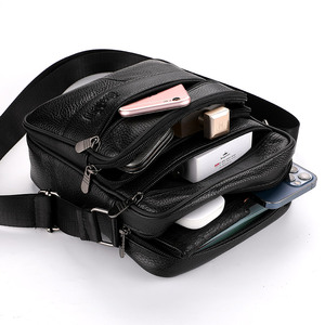Moda viagem Couro Genuíno Crossbody Sacos para Homens Messenger <span class=keywords><strong>Bag</strong></span> Designer De Couro Sacos De Ombro Dos Homens Bolsa Masculina - Product Image 3