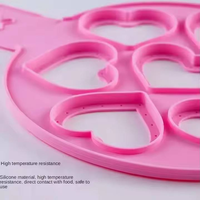 Moule à crêpes en silicone résistant à la chaleur, antiadhésif, pour œufs frits, outils pour œufs