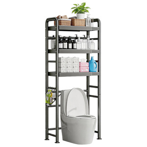 Toilet Storage Rack 3 Tier Freestanding Bathroom Shelf For Personal Care Items And Clothing - Product Image 5