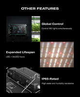Flexstar Samsung Chips 120W 240W 480W Meilleures plantes d'intérieur élèvent des lumières pour un usage domestique
