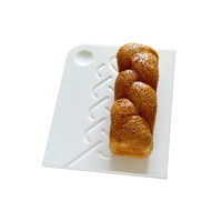 Assiette à pain en acrylique pour Shabbat, cadeau de pendaison de crémaillère, plateau en Lucite, chalah avec planche à Shabbos pour enfants
