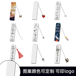 European & American stainless steel jewelry <b>bookmark</b> pendant holiday <b>gift</b> pendant new souvenir clothing metal pendant wholesale - Product Image 2