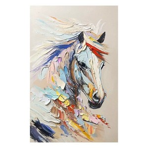 Hand Painted Horse Oil Painting 120x80cm Impressionism Style Living Room <b>Wall</b> Art Decor No <b>Frame</b> - Product Image 5