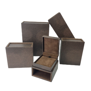 High Quality Wholesale Custom Logo Luxury Jewelry Box Organizer Packaging Gift Ring Necklace Leather Jewelry Packaging Boxes