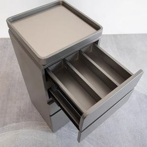 Wss 2025 Meubles de salon de coiffure Sober Barber Shop Stations, armoire d'usine avec tiroir pour la coupe de cheveux, armoire de barbier - Product Image 6