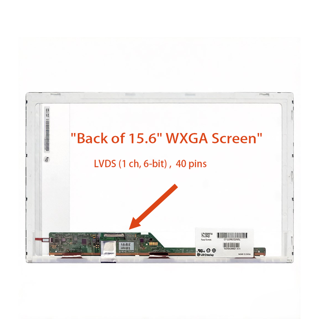 For Display LP156WH4-TLN2 Laptop Replacement Screen 15.6"TN Glossy LCD Panel 40Pin LVDS 6-Bit 60Hz 3H Hard Coating for Gaming