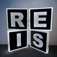 Panneau lumineux LED en acrylique rechargeable personnalisable avec logo, idéal pour bars, discothèques, événements et présentoirs.