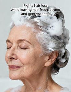 Shampoo liquide concentré rafraîchissant anti-chute de cheveux (formule pour populations spécifiques) lissant, bloquant la <span class=keywords><strong>DHT</strong></span>, stoppe la chute des cheveux - Product Image 5