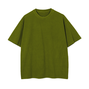 Viral 2025 Drop Collar T-Shirt Trendy Oversized Streetwear Look Algodón de alta calidad, diseño personalizado Precio de fábrica a granel - Product Image 4