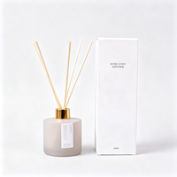 Diffuseur de parfum d'ambiance en verre dépoli pour la maison, design sans flamme sûr, adapté aux enfants et aux animaux domestiques, vente en gros