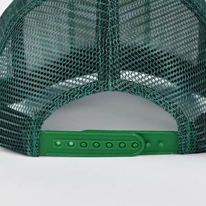 Casquettes de sport à visière pré-courbée à 5 panneaux sur mesure, dos en maille, vente en gros avec logo brodé 3D, casquettes de camionneur - Product Image 3