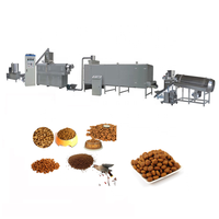 Chaîne de production de granulés d'aliments pour animaux de compagnie entièrement automatique, pressée à froid et cuite, pour chiens, équipement de fabrication