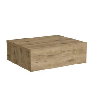DB Milano Macadamia Mesita de noche flotante con espejo Cajón de mesa auxiliar montado en la pared para dormitorio Estilo minimalista para uso en apartamentos - Product Image 2