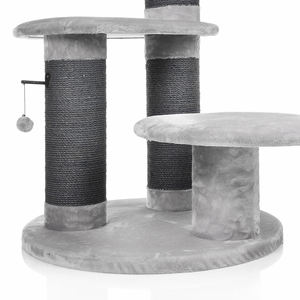 Fabricant YOUME OEM un <span class=keywords><strong>arbre</strong></span> à <span class=keywords><strong>chat</strong></span> stable avec des poteaux épais en gris à 138cm une tour d'<span class=keywords><strong>arbre</strong></span> à <span class=keywords><strong>chat</strong></span> moderne et Kratzbaum pour grands chats - Product Image 4