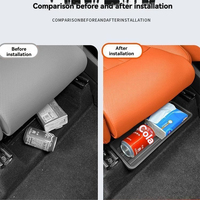 Boîte de rangement universelle en ABS sous le siège de voiture, augmente l'espace de rangement intérieur pour une utilisation pratique et propre