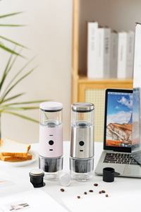 เครื่องชงกาแฟเอสเพรสโซแบบพกพา สแตนเลสสตีล กึ่งอัตโนมัติ พร้อมระบบชงกาแฟ แบตเตอรี่แบบชาร์จได้ และชาร์จผ่าน USB สำหรับใช้ในครัวเรือน - Product Image 3