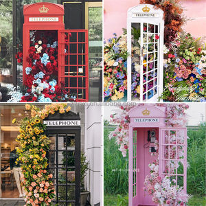 Cabina Telefónica de Londres Personalizada <span class=keywords><strong>LEXI</strong></span>, Juego de 5 Piezas, Decoración de Cabina Telefónica Amarilla, Accesorio para Fotos - Product Image 6