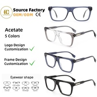 Personnalisation 2026 Nouveau Modèle Tendance Design Haut de Gamme Montures de Lunettes Optiques en Acétate Durables pour Usage Quotidien OEM/ODM