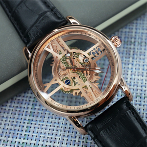 Reloj Deportivo para Hombre 2023, Estilo Industrial-Mecánico con Diseño Esqueletizado Transparente - Product Image 4