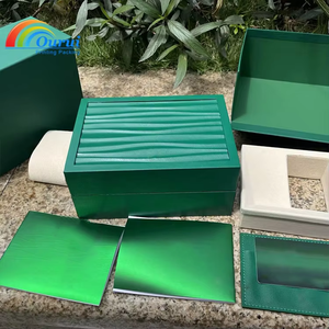 Boîte d'emballage de montre en bois de luxe, neuve, de haute qualité, avec logo personnalisé, vente en gros d'usine, avec insert de pochette - Product Image 3