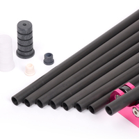 Fûts de queue de billard en fibre de carbone, pré-coniques, avec insert de joint de ferrule à remplissage en mousse pour le billard