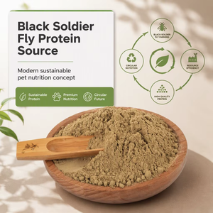 Vente directe usine – Poudre de larves de mouches soldat noires dégraissées, 58 % de protéines, additifs alimentaires de qualité supérieure pour poissons, porcs, bovins, reptiles - Product Image 3
