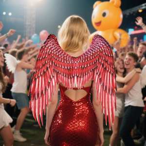 소스 팩토리 셀레스티얼 가디언 코스튬 윙즈 오버사이즈 깃털 레이어 빌드 편안한 스트랩 시스템 패션 윙즈 코스튬 - Product Image 2