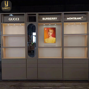 Custom Lighting Eyewear <b>Wall</b> Mounted <b>Display</b> <b>Cabinet</b> Wooden Sunglasses Store Furniture <b>Display</b> Rack for Optical Shop - Product Image 2