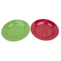 Assiettes de dîner réutilisables en mélamine de haute qualité, écologiques et colorées, 6-10 pouces, orange/jaune/vert/blanc, pour la rentrée scolaire, assiettes de buffet