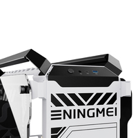 Boîtier PC ouvert haut de gamme Lovingcool 2027, nouveau style, format Mid Tower, compatible Micro ATX et Mini ITX, Gabinete Gamer RGB, refroidissement liquide, ventilateurs RGB.