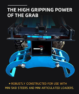 Voor Rima Mini Skidder Machine Bosbouw Hout Grabber Wielladers Skid Stuur Stuur Bosmaaier Tractor Grijpen Hout Pelletizer Grappl - Product Image 2