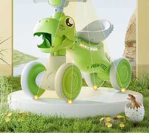 Unisex Kleine Plastic Balansfiets Voor Kinderen Wiel & Batterij-Aangedreven Rit Op Speelgoed Voor Buitengebruik Voor <span class=keywords><strong>Baby</strong></span> En Kinderen - Product Image 4