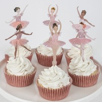 Guirlande de danseuse ballerine DAMAI, décorations de fête rose pour filles et femmes, fournitures d'anniversaire
