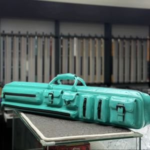 Étui à queue de billard VIBRANT multi-sacs en cuir pleine fleur imperméable, 7 emplacements, <span class=keywords><strong>3</strong></span> queues, 4 shafts, 80+60, pour billard américain 9 boules - Product Image 1