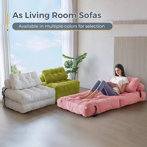 Sofá Cama de Dos <span class=keywords><strong>Plazas</strong></span> de Terciopelo Verde, Plegable, Acolchado, Cómodo, Silla <span class=keywords><strong>Reclinable</strong></span>, Conjunto para Sala de Estar, Apartamento u Hotel - Product Image 4