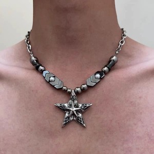Accessoire souterrain multi-longueur frais chaîne de collier croix punk empilable réglable pour idée cadeau d'adolescents de mode alternative - Product Image 3