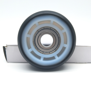 Nhà Máy Bán buôn 17x90.5x19.8mm PP/PA lõi + PU loại bánh xe sân bay băng tải thắt lưng Nhựa theo dõi con lăn bánh xe với 6203zz mang - Product Image 3