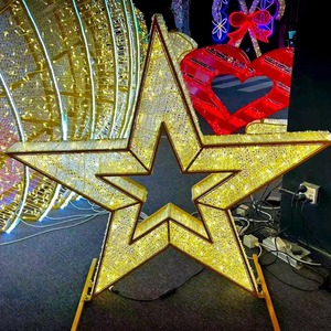 Vente flash - Sculpture de flocon de neige décorative personnalisée pour l'extérieur, imperméable IP67, flocon de neige de Noël, motif lumineux LED 3D - Product Image 2