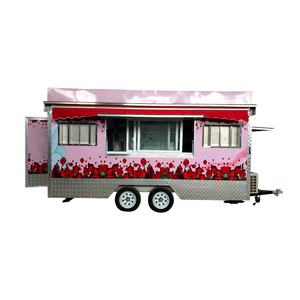Camiones de Comida Móviles con Diseño de Flores en Venta, Camión de Comida para Refrigerios, Camión de Comida Pequeño para <span class=keywords><strong>Miami</strong></span> - Product Image 1