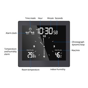 <span class=keywords><strong>Horloge</strong></span> <span class=keywords><strong>de</strong></span> <span class=keywords><strong>salle</strong></span> <span class=keywords><strong>de</strong></span> <span class=keywords><strong>bain</strong></span> électronique moderne étanche IP65 alarme douche minuterie ventouse hygromètre mural thermomètre <span class=keywords><strong>horloge</strong></span> <span class=keywords><strong>de</strong></span> bureau - Product Image 3