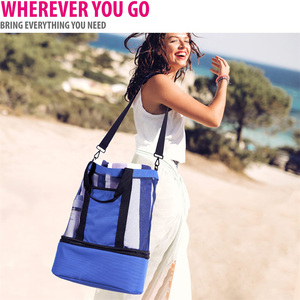 Bolsa de Playa Impermeable de Color Sólido con Compartimento Refrigerante - Esenciales de Vacaciones para Mujer para Todas las Estaciones - Product Image 6