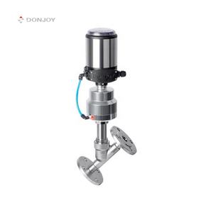 <span class=keywords><strong>DONJOY</strong></span> CE 3A Válvula de asiento de ángulo neumático sanitario de acero inoxidable Válvula reguladora de control de flujo de vapor de alta temperatura - Product Image 3