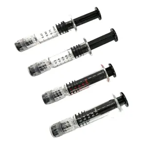 Borosilikat-Syringe mit Luerverschluss 1 ml Spritze Metallzündung 1 ml 2,25 ml 3 ml leere vorgefüllte Glas-Syringe mit Luerverschluss