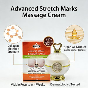 Crème <span class=keywords><strong>anti</strong></span>-vergetures 5D Gluta pour peaux sensibles pendant la <span class=keywords><strong>grossesse</strong></span>, collagène, <span class=keywords><strong>huile</strong></span> d'argan pour femmes, résultats visibles - Product Image 3
