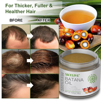 Vente en gros d'huile de Batana biologique naturelle pure pour la croissance des cheveux, prévention de la perte de cheveux, racines de cheveux fortes, masque au beurre de Batana, ensemble original