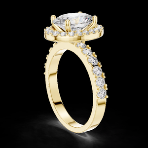 Elegant 14kt Gold Plated Oval Cut Diamond Engagement <b>Ring</b> Lab Grown SGL Certified Modern Bridal Jewelry Women's <b>Indian</b> Supplier - Product Image 1