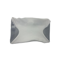 Sarung Bantal Leher Custom, Bernapas, Pereda Nyeri Leher, Ergonomis, Kontur Tidur, Busa Memori, Gelombang Daun Terurai, Pendingin