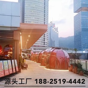 เต็นท์ทรงโดมใสแบบเป่าลมสำหรับตั้งแคมป์กลางแจ้ง ใช้สำหรับร้านอาหารหรือใช้วัสดุพลาสติก สำหรับเด็กอายุ 14 ปีขึ้นไป - Product Image 4